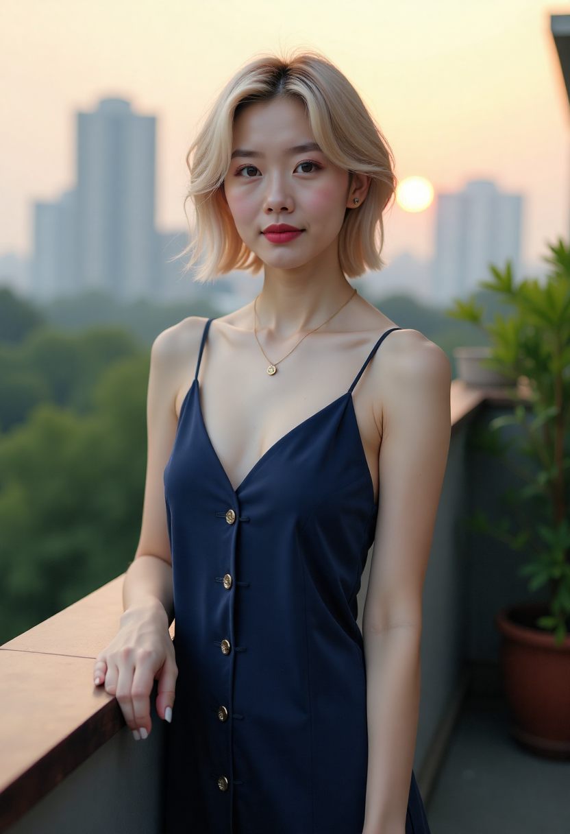 父亲清晨准备早餐